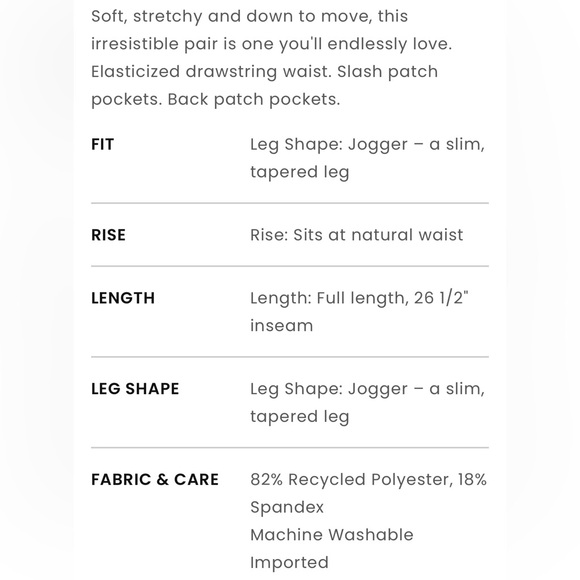 Loft Lou & Grey Luvstretch Joggers - Picture 6 of 6